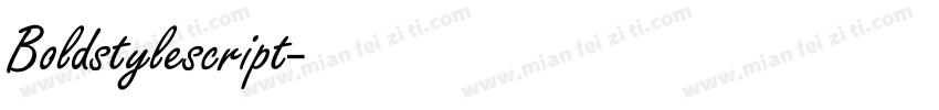 Boldstylescript字体转换
