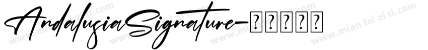 AndalusiaSignature字体转换