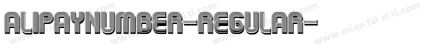 AlipayNumber-Regular字体转换