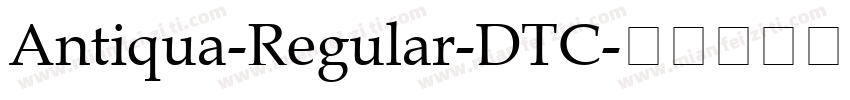 Antiqua-Regular-DTC字体转换