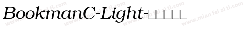 BookmanC-Light字体转换