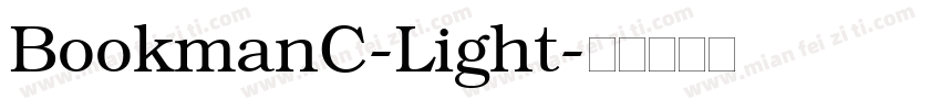 BookmanC-Light字体转换