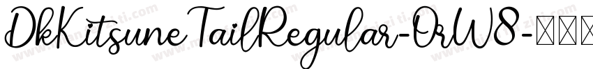 DkKitsuneTailRegular-OrW8字体转换