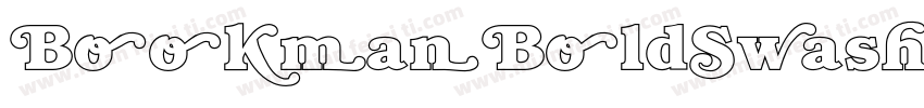 BookmanBoldSwash字体转换