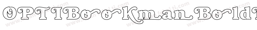 OPTIBookmanBoldItaSwashSup字体转换