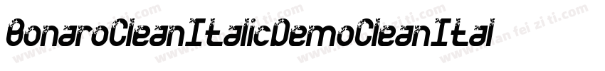 BonaroCleanItalicDemoCleanItalic-PKV6d字体转换