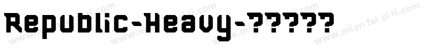 Republic-Heavy字体转换