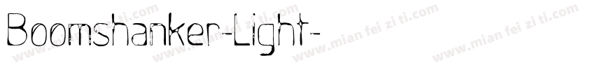 Boomshanker-Light字体转换