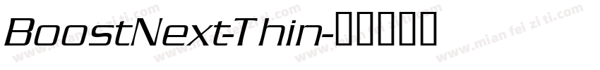 BoostNext-Thin字体转换