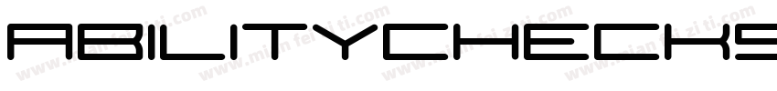 abilitychecks-Bold字体转换