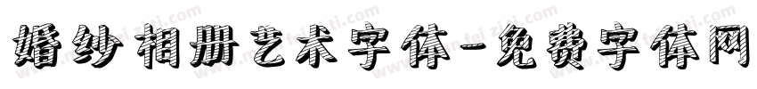 婚纱相册艺术字体字体转换