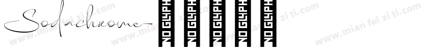 Sodachrome字体转换