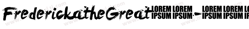 FrederickatheGreat英文字体转换