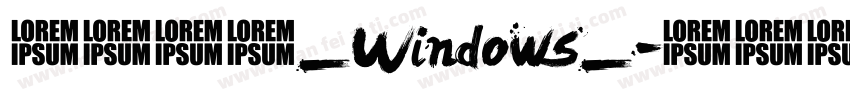 书法字体_Windows_字体转换