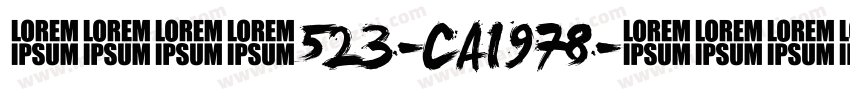 英文字体523-CAI978字体转换