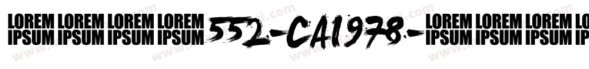 英文字体552-CAI978字体转换