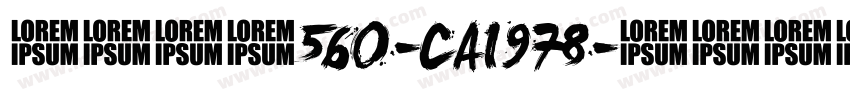 英文字体560-CAI978字体转换