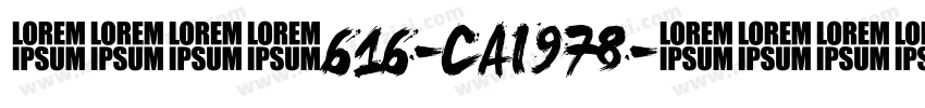 英文字体616-CAI978字体转换
