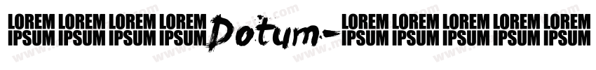 英文字体Dotum字体转换