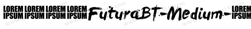 英文字体FuturaBT-Medium字体转换