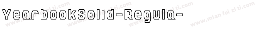 YearbookSolid-Regula字体转换