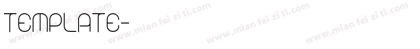 template字体转换