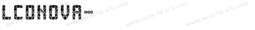 lcdnova字体转换