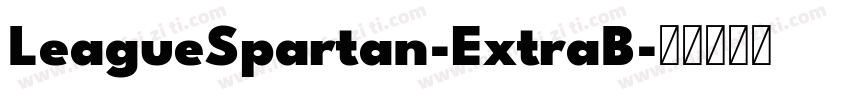 LeagueSpartan-ExtraB字体转换
