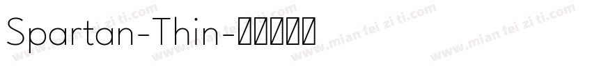 Spartan-Thin字体转换