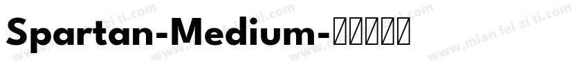 Spartan-Medium字体转换