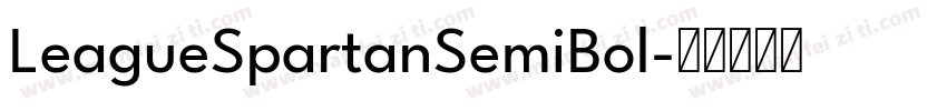 LeagueSpartanSemiBol字体转换