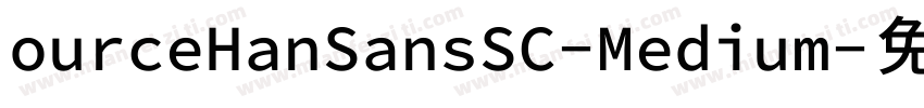 ourceHanSansSC-Medium字体转换