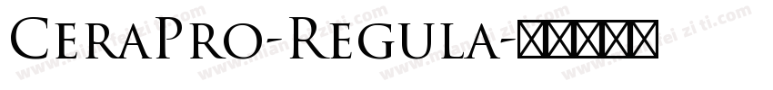 CeraPro-Regula字体转换