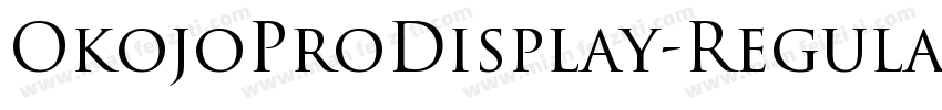 OkojoProDisplay-Regula字体转换