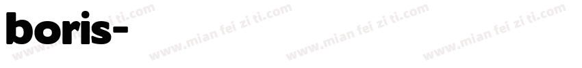 boris字体转换