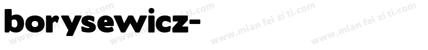 borysewicz字体转换