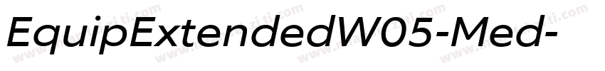 EquipExtendedW05-Med字体转换