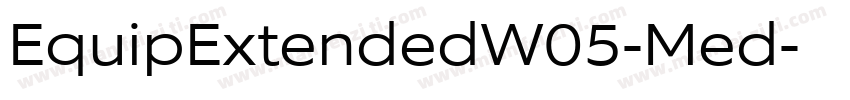 EquipExtendedW05-Med字体转换