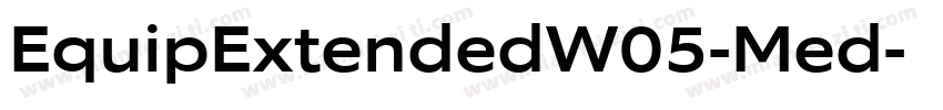 EquipExtendedW05-Med字体转换