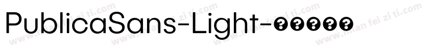 PublicaSans-Light字体转换