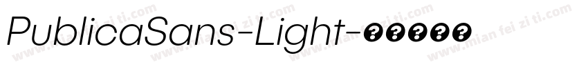 PublicaSans-Light字体转换