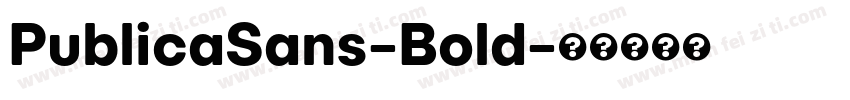 PublicaSans-Bold字体转换
