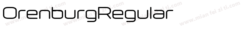 OrenburgRegular字体字体转换
