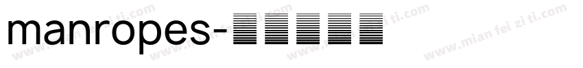 manropes字体转换