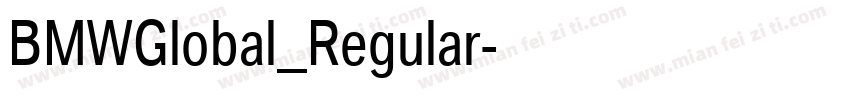 BMWGlobal_Regular字体转换
