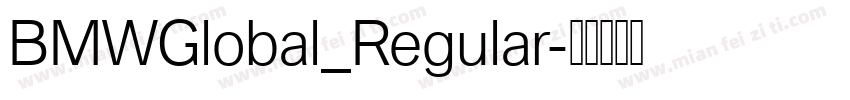 BMWGlobal_Regular字体转换