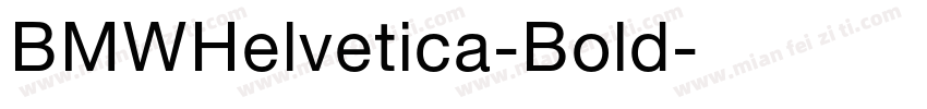 BMWHelvetica-Bold字体转换