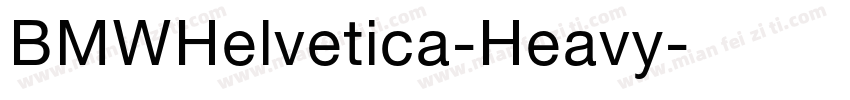 BMWHelvetica-Heavy字体转换