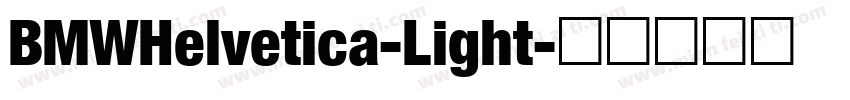 BMWHelvetica-Light字体转换