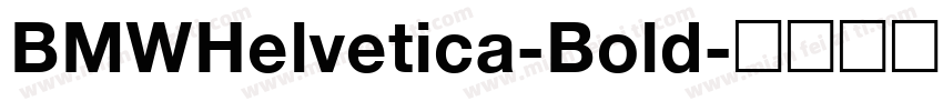 BMWHelvetica-Bold字体转换